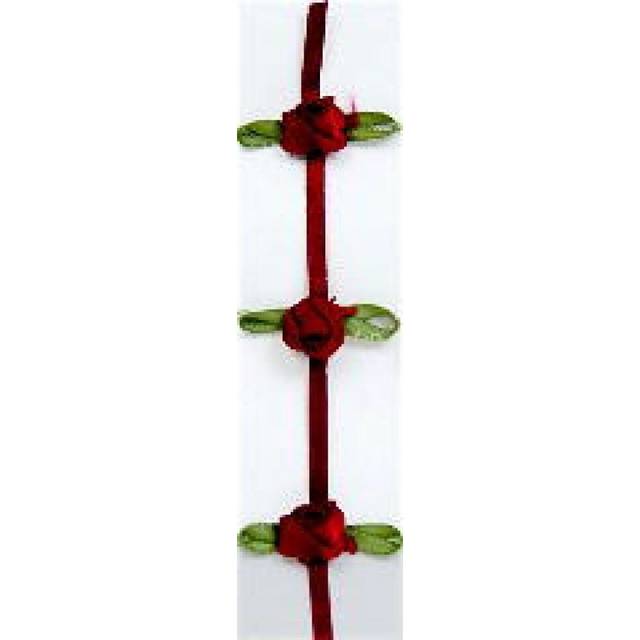 Continuous Rose Ribbon Trim Wine