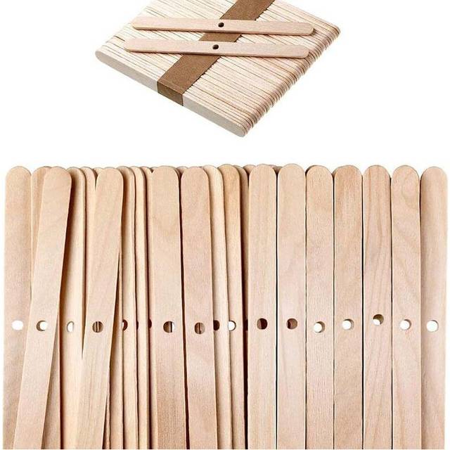 50pcs Wooden Wax Core Holder Soy Wax for Candles Aromatherapy Candle Making Tool candle making supplies Wick Centering Device