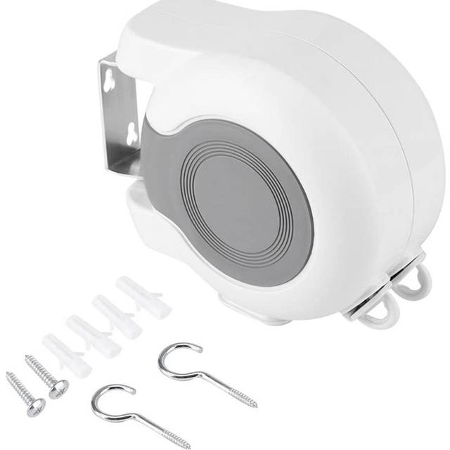 13m Wall Mounted Retractable Double Clothes Drying Line Indoor Outdoor Washing Landry Tool