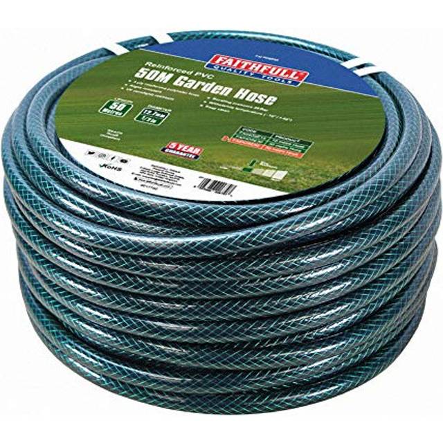 Faithfull FAIHOSE50 50M (164ft) Reinforced Hose 12.7 mm (1/2 Inch) Diameter