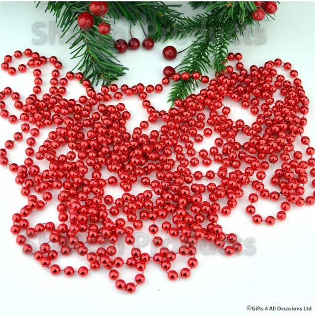 24ft 8m Bead Ball Chain Garland Christmas Tree Hanging Decorations Xmas Wedding