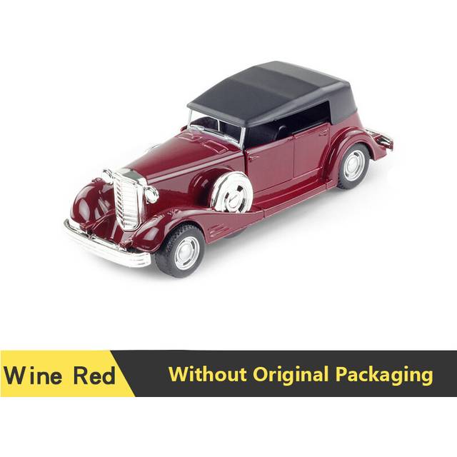 (V16 Wine Red) 1:32 Alloy Diecast Cadillacs 1930 V-16 Vintage Car Model Classic Pull Back Car Vehicle Replica For Collection