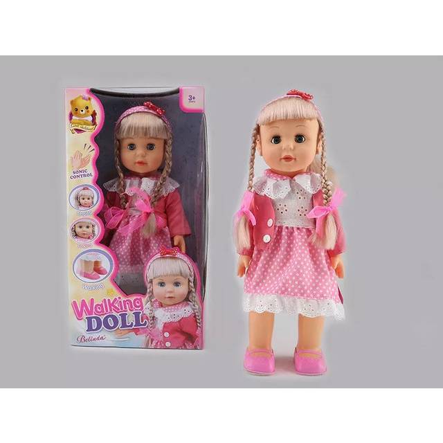 "Belinda Walking Doll Interactive Sonic Control Singing Talk Baby 17"""
