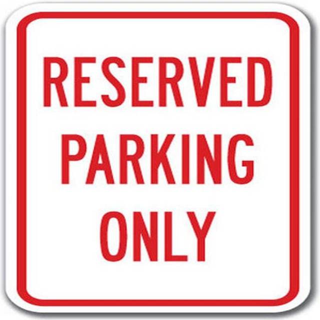 SignMission A-1218 Tenant Parking - Re P O 12 x 18 in. Reserved Parking Only Heavy Gauge Aluminum Sign