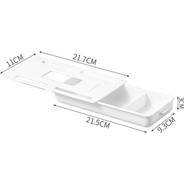 (Small) Self-Adhesive Under Desk Drawer Table Storage Box Hidden Office Student