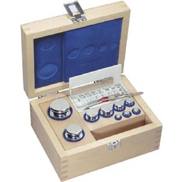 Kern 323-05 1 mg-500 g F1 Class Set of Weight in Wooden Box with Stainless Steel