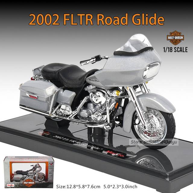 (2002 FLTR Road) Maisto Multiple styles Harley-Davidson Motorcycle 1948 FL Panhead car model alloy motorcycle model toy car series