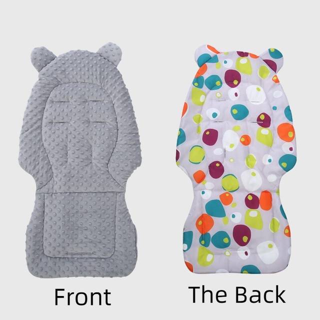 (B) Baby Stroller Seat Pad Double Cotton Seat Pad Sided Seat Cushion  Infant Child Cart Mattress Mat Stroller Accessories