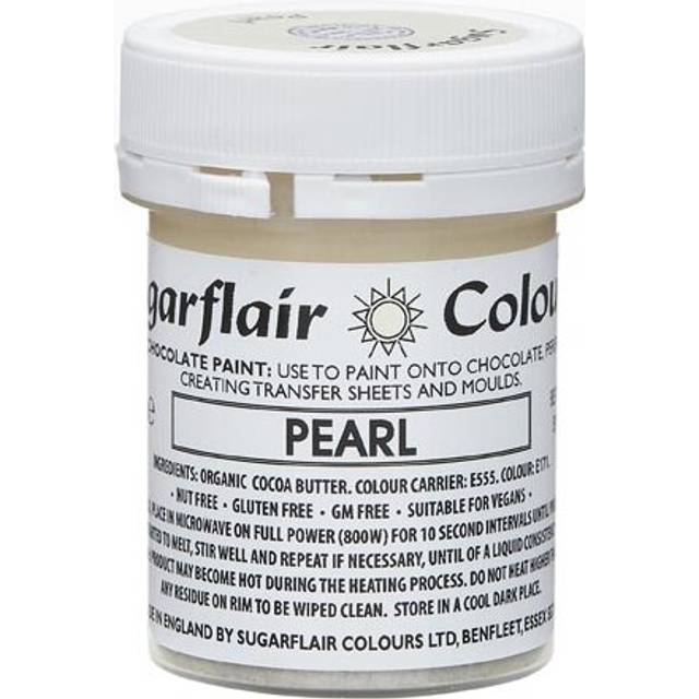 Lustre Chocolate Paint - 35g - Pearl White Colour: Pearl White - Off White