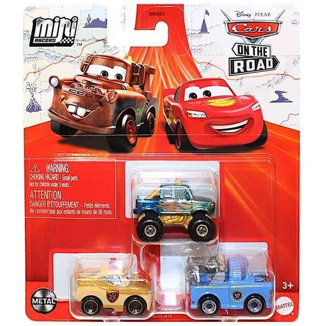 Disney Pixar Cars Hot Rod Racers Mini Die-cast Vehicle Pack of x3