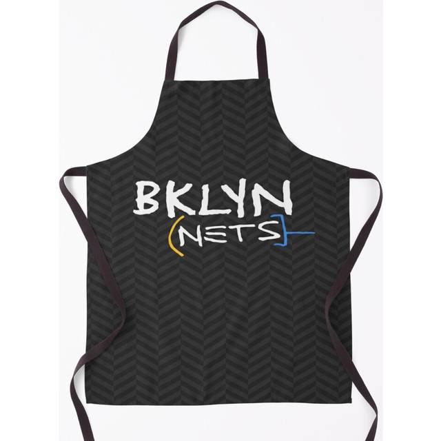 BKLYN NETS - Brooklyn Basketball Pattern Grill Aprons for Kitchen BBQ Chef