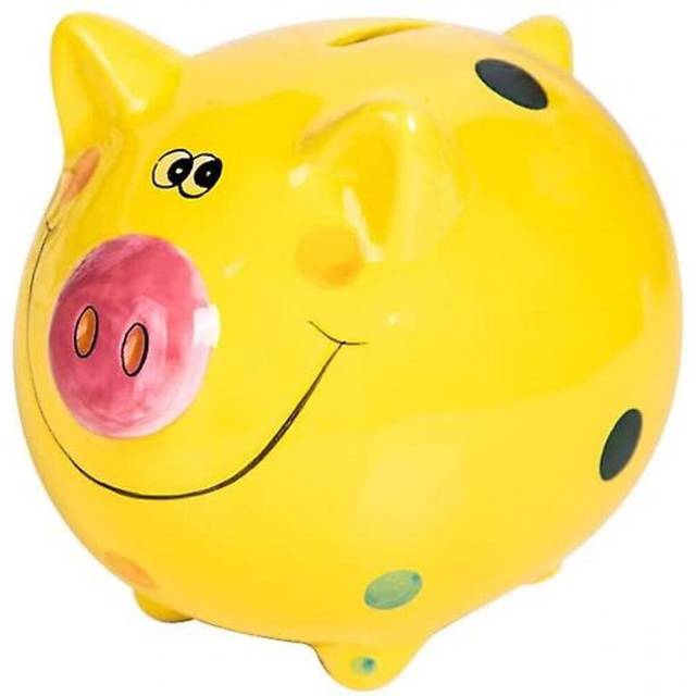 Ceramic Piggy Bank For Kids Coin Bank For Boys And Girls Unique Birthday Gift Nursery Decor Piggy Banks Green (5x5x4inch)