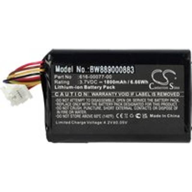 Vhbw - Battery compatible with Garmin 010-01603-10 gps Navigation System Sat Nav (1800mAh, 3.7 v, Li-ion)