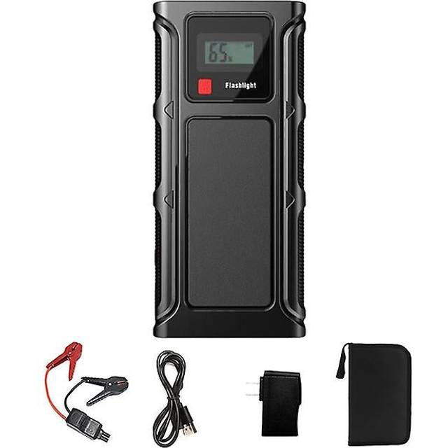 12000Mah car jump starter power bank car emergency booster starting device smart battery clip us plug