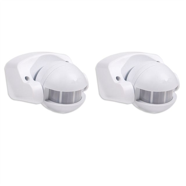 2X PIR Infrared Motion Sensor AC110V-220V Detector Adjustable Switch for Indoor and Outdoor Multiple Scenarios