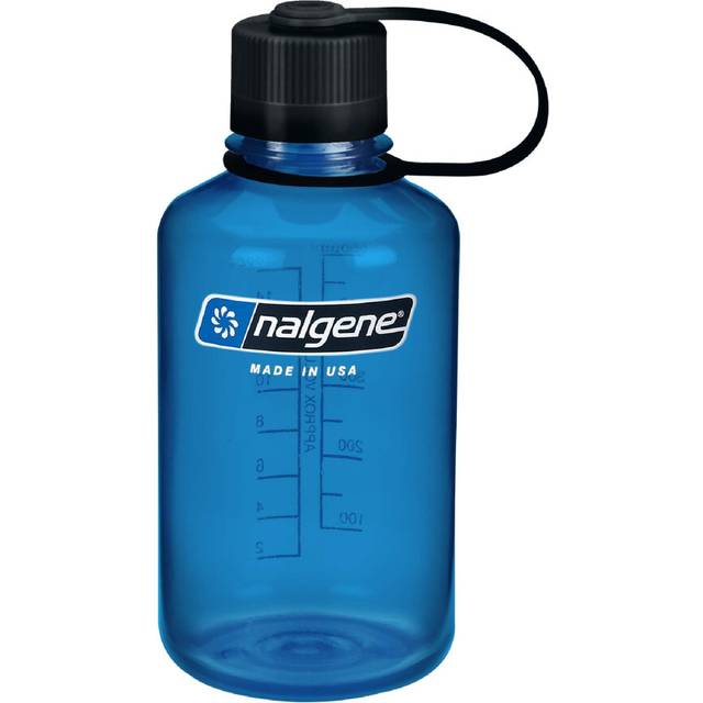 Nalgene Tritan 1 Pint Narrow Mouth BPA-Free Water Bottle  Slate Blue