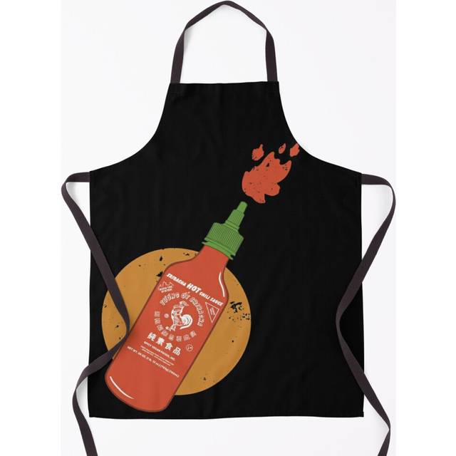 Colorful Sriracha Grill Aprons for Kitchen BBQ Chef