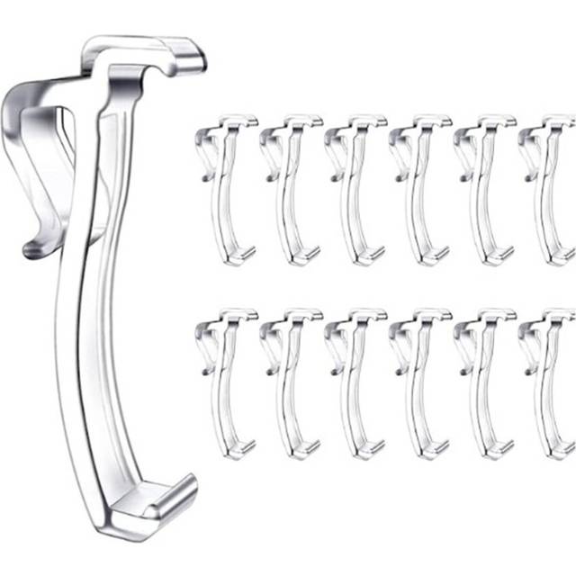 2.5 Inch Valance Clips Window Blind Clips Clear Plastic Valance Retainer Holder Valance Clips(12 Pieces)