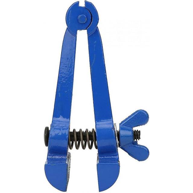 (As show, One size) multi-purpose blue spray steel mini hand vise small pliers hardware tool supplies(50mm)