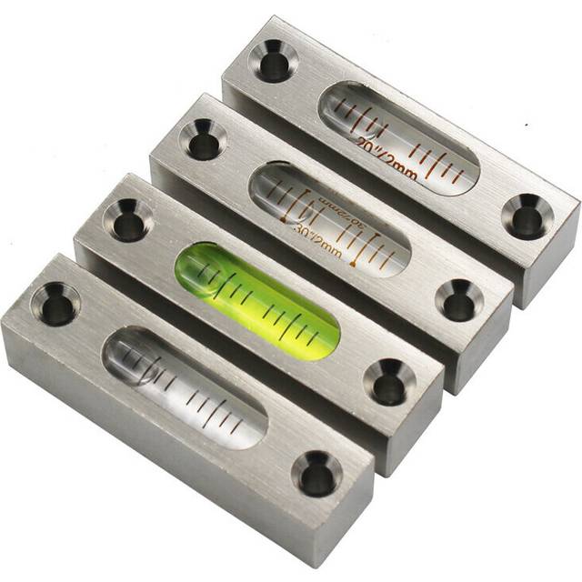 Mini Small Strip Stainless Steel Spirit Level Bubble Horizontal Leveler Multi-precision Length 58mm