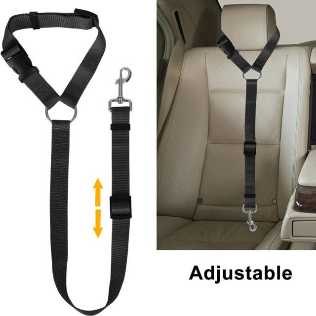 Pet Dog Seat Belt Travel Car Safety Harnesses Lead Restraint Strap Adjustable