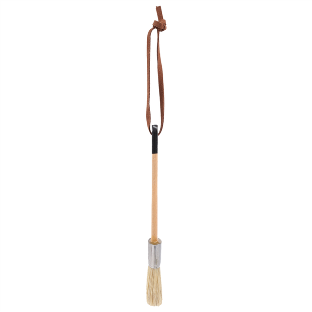 Chalk and Wax Brushes Include Flat and Round Paint Brush with Bristles, Multi-Use Brushes(4 Pieces)