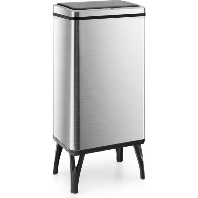 50L Stainless Steel Trash Can Automatic Motion Sensor Garbage Bin