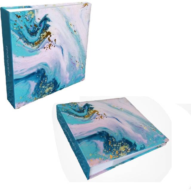 2 Large Marble Photo Album 200 Pocket 6x4 Inch Photos Wedding Holiday