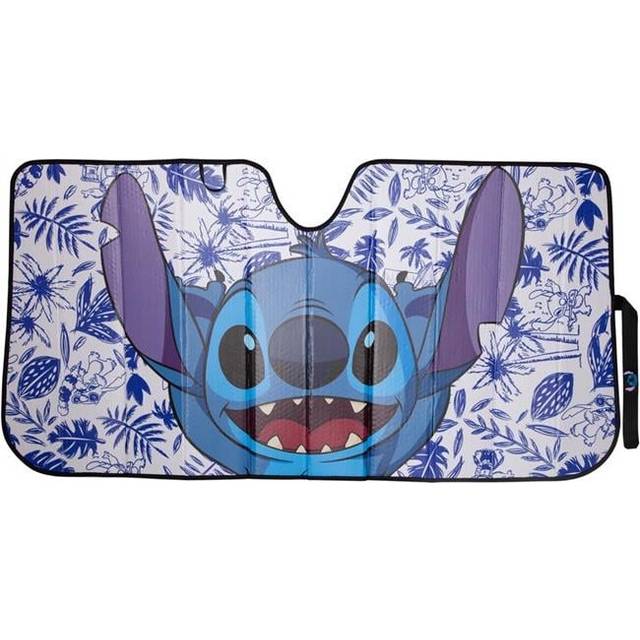 Lilo & Stitch 887476 Blue Florals Accordion Car Sunshade