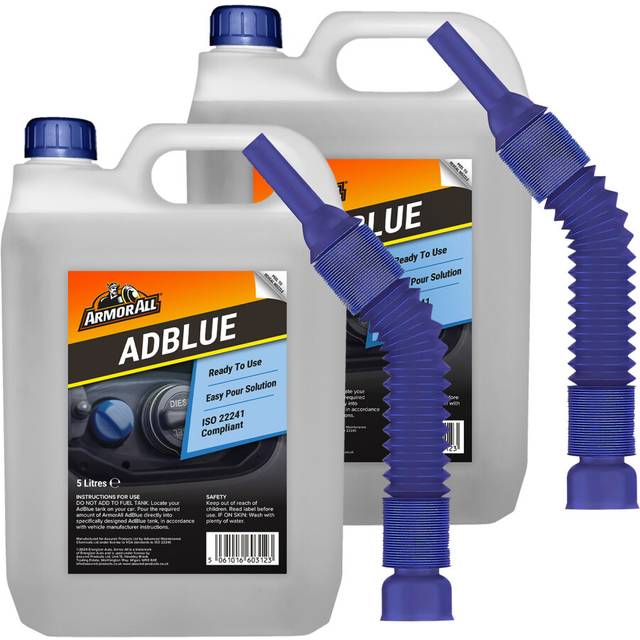 Armor All AdBlue Diesel Exhaust Fluid Additive 2 x 5L, Easy Pour Spout