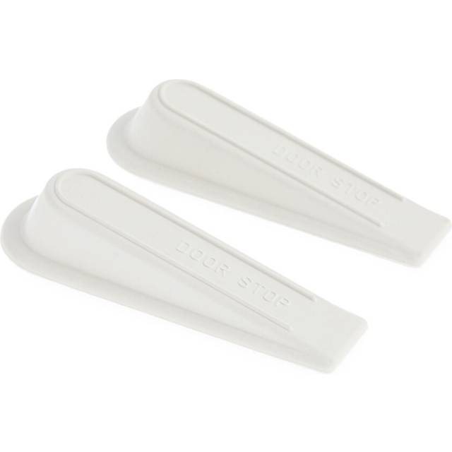 Set Of 2 Rubber Doorstop Wedges | Pack Of 2 Traditional Door Wedges Door Stopper Wedges | 2 Piece Rubber Floor Door Stop Doorstop Wedges