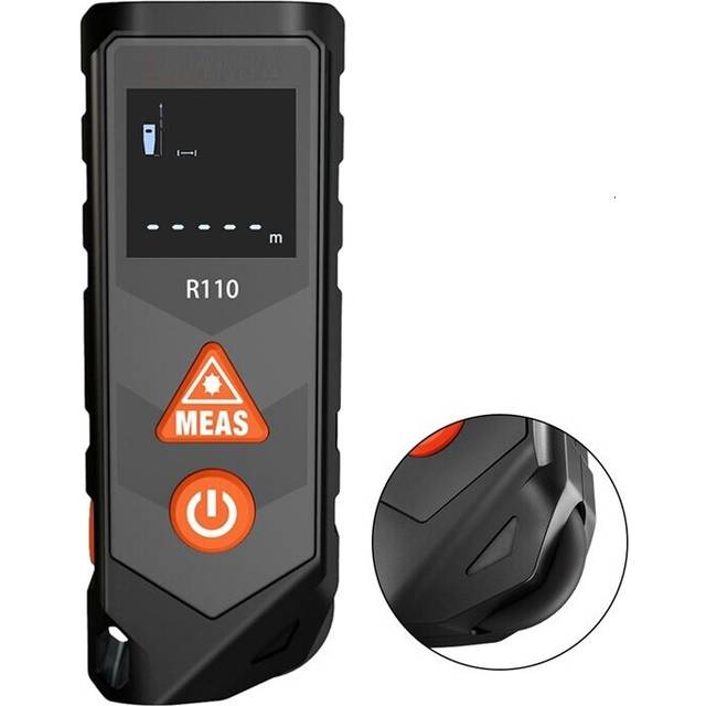 Mini Laser Tape Measure R110 Measuring Tape with Wheel Measurement USB Charging Laser Rangefinder Professional Construction Tool
