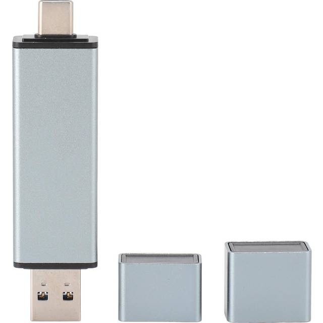 USB 3.0 Card Reader Plug and Play Dual Connector Memory Card Reader OTG Adapter for Computer Mobile