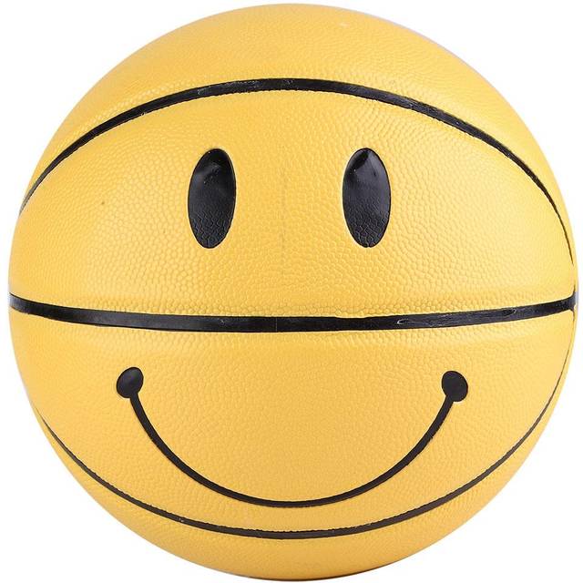 5th Cool Basketball High Elastic Wearresistant Leather Ball Yellow