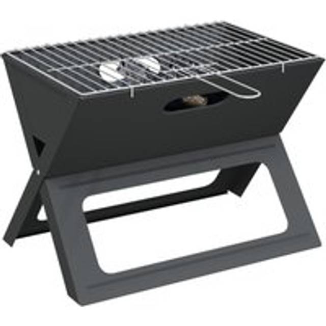Charcoal bbq Grill - Foldable, Black, 46x30x31 cm, Made of Steel Vidaxl