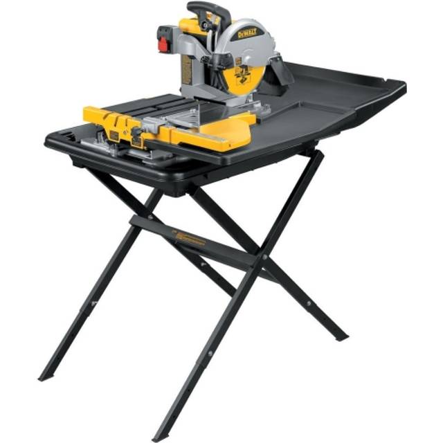 DeWalt D24000-GB 250mm Slide Table Tile Saw with Legstand 240V
