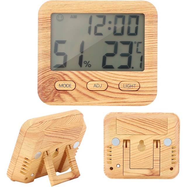Electronic Clock Home Indoor Accurate Temperature and Humidity Meter Thermometer Hygrometer