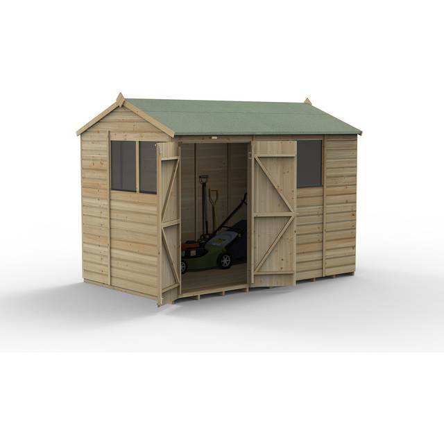 Beckwood 10x6 Reverse Apex Shed - No Installation / With Base / 4