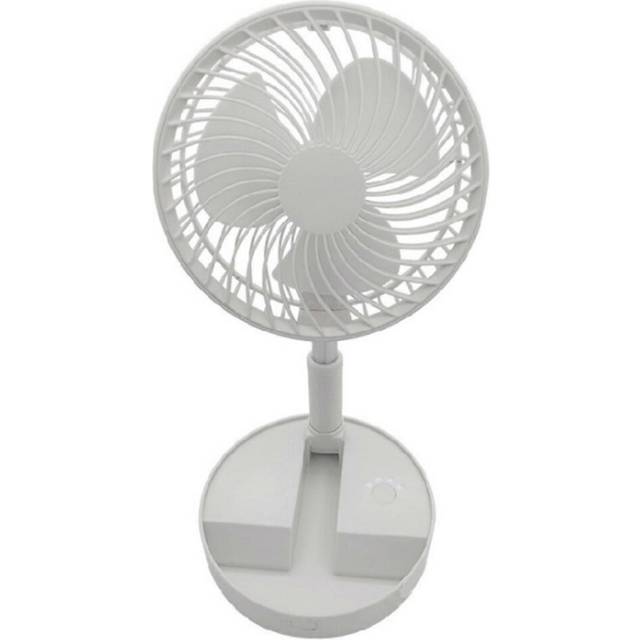 (As show, One size) Foldaway Stand Fan Rechargeable Fan Ultra Lightweight Portable Desk Table Fan