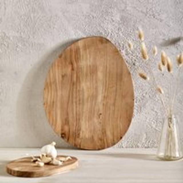 Wood Colourblock Chopping Board - Natural