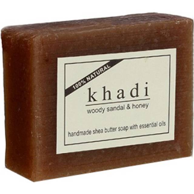 Khadi Natural Handmade Sheabutter Soap Woodysandal & Honey 100g