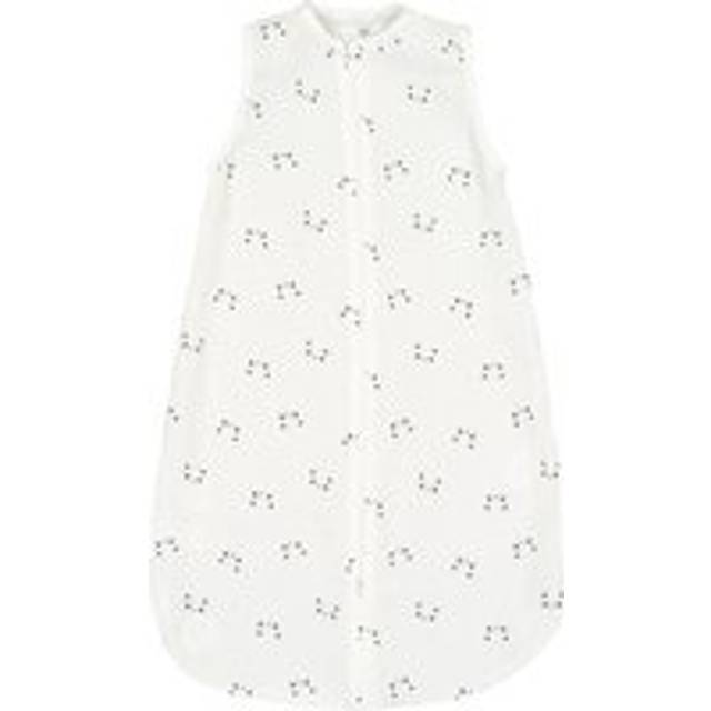Summer Sleeping Bag in Panda Print Cotton Muslin - White - 2Y (86CM)