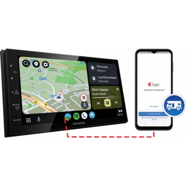 Kenwood DMX5020DABCAMPER, bilstereo till husbil med DAB+, CarPlay och mer