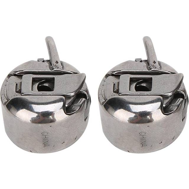 2Pcs Metal Reverse Bobbin Case Sewing Machine Accessories Household Machines for Singer white