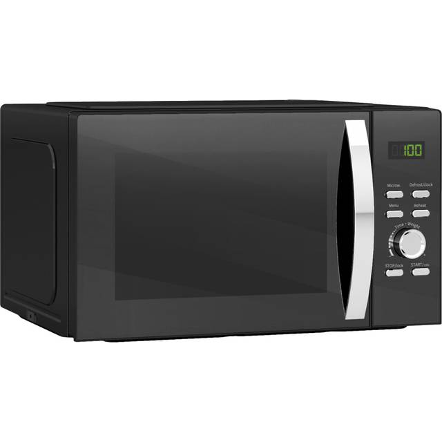HOMCOM Solo Manual Microwave Oven 23L with 5 Levels Timer Black