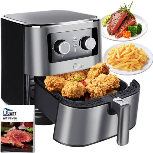 Uten 5.5l air fryer 1700w oil free low fat healthy power oven cooker frying chip