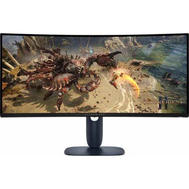 Alienware 34 Gaming Monitor AW3425DWM - LED-skärm - spel - böjd - 34" - 3440 x 1440 UWQHD @ 180 Hz - VA - 400 cd/m² - 3000:1 - DisplayHDR 400 - 1 ms - 2xHDMI, DisplayPort - BTO - med 3 års grundläggande maskinvaruservice med avancerat byte efter fjärrdiag