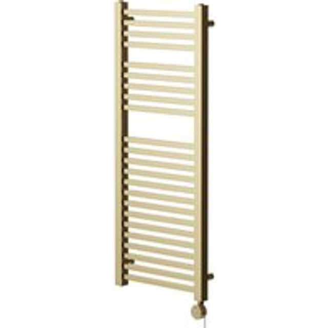 Wholesale Domestic Galileo Colore Square Digital Thermostatic Electric Heated Towel Rail | Brushed Brass | Mild Steel | 1200mm x 490mm