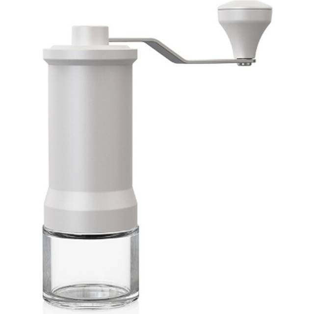 Adjustable Manual Coffee Grinder with Ceramic Burr-Hand Crank Mill for Home, Travel, and Camping-Internal Grind Settings