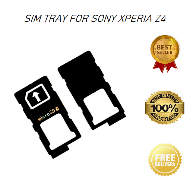 Sim card & micro sd card memory card holder tray for sony xperia z4